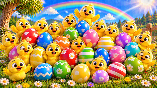 Scene 43 - Rainbow eggs suprise