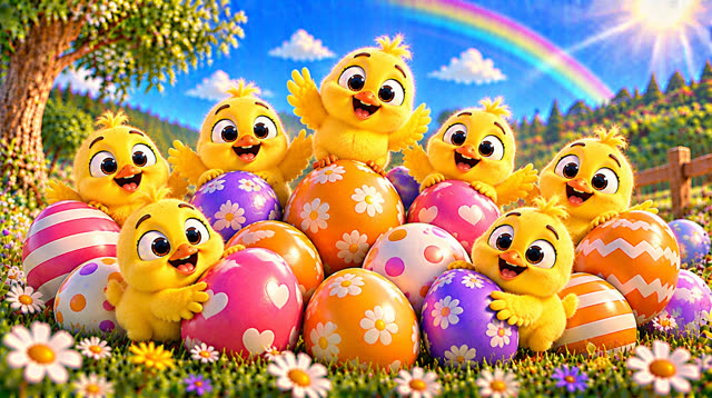 Scene 45 - Rainbow eggs suprise