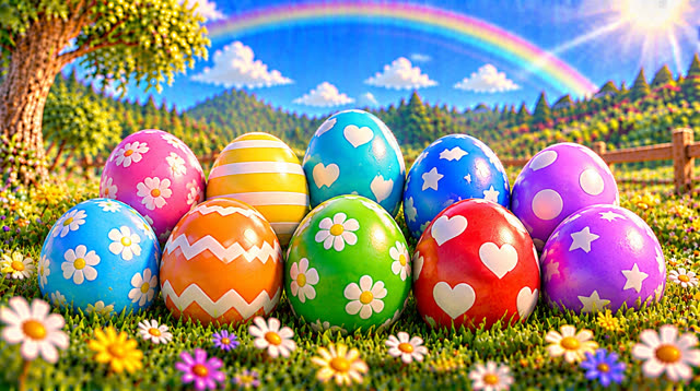 Scene 46 - Rainbow eggs suprise