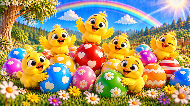 Scene 51 - Rainbow eggs suprise