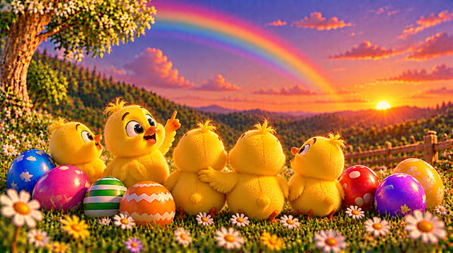 Scene 58 - Rainbow eggs suprise