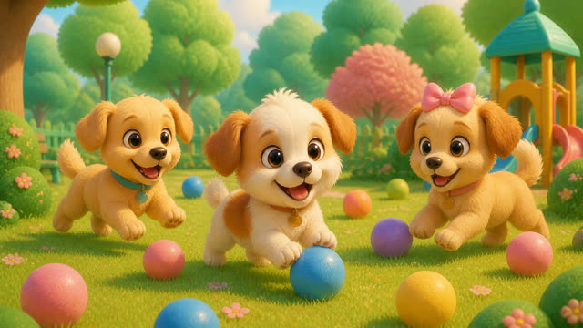 Scene 5 - Puppy Playground Playtime