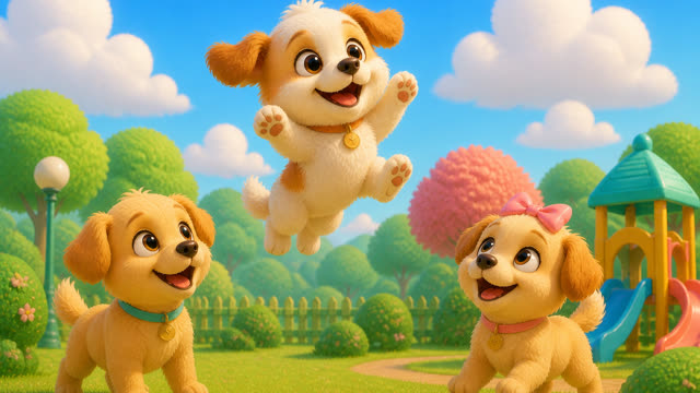 Scene 9 - Puppy Playground Playtime