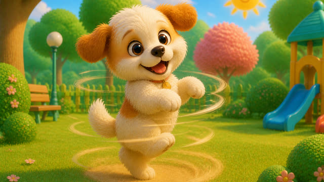 Scene 10 - Puppy Playground Playtime