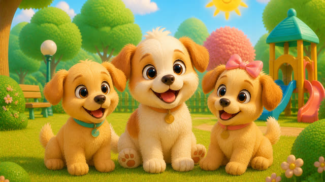 Scene 11 - Puppy Playground Playtime