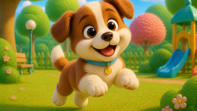 Scene 12 - Puppy Playground Playtime