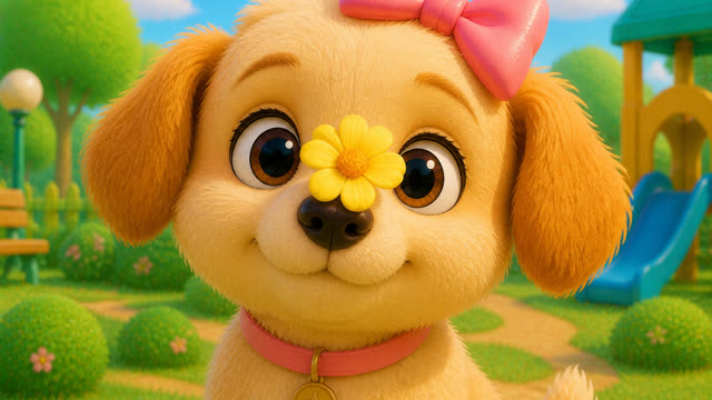 Scene 14 - Puppy Playground Playtime