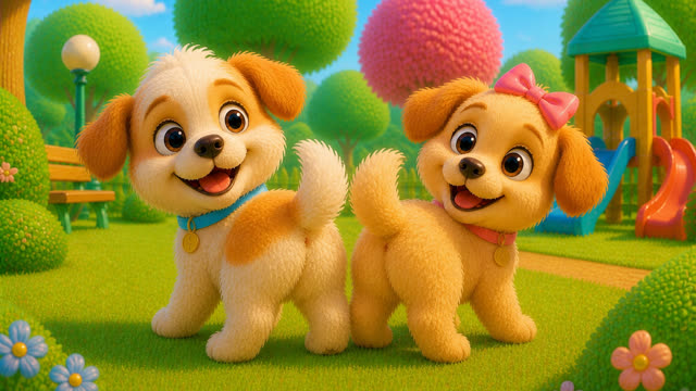 Scene 19 - Puppy Playground Playtime