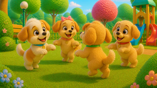 Scene 21 - Puppy Playground Playtime