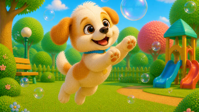 Scene 23 - Puppy Playground Playtime