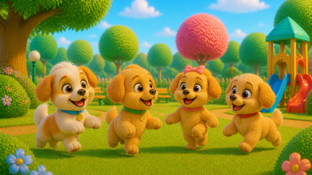 Scene 26 - Puppy Playground Playtime