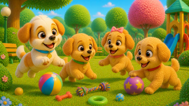 Scene 27 - Puppy Playground Playtime
