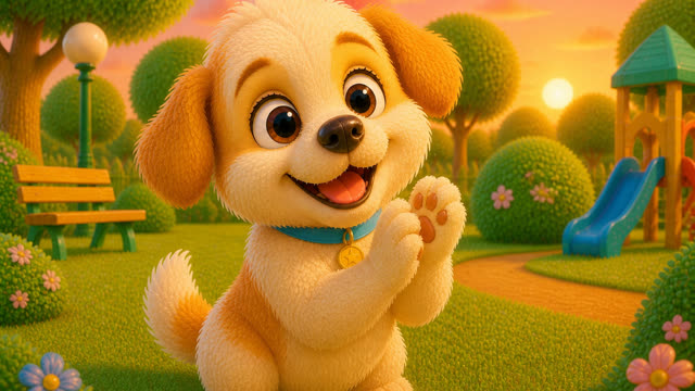 Scene 29 - Puppy Playground Playtime