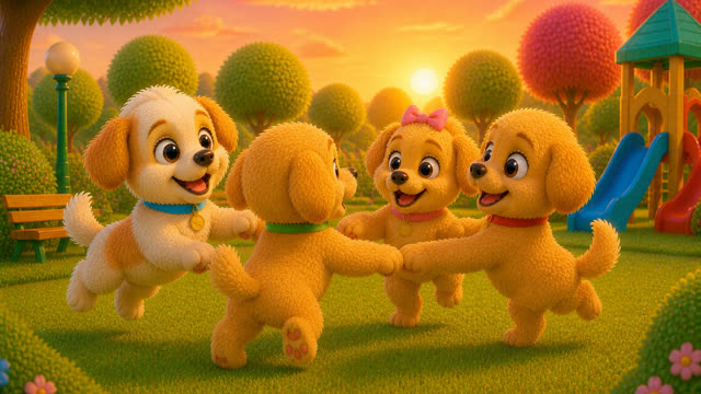 Scene 32 - Puppy Playground Playtime