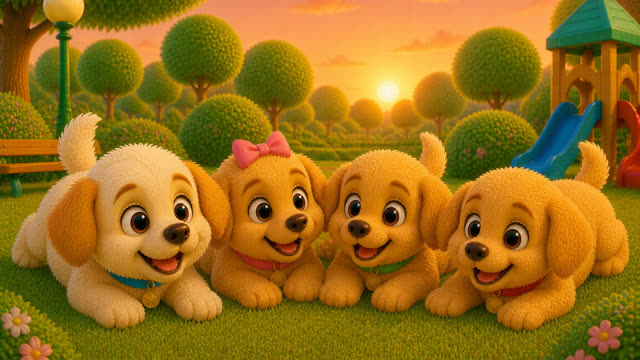 Scene 34 - Puppy Playground Playtime