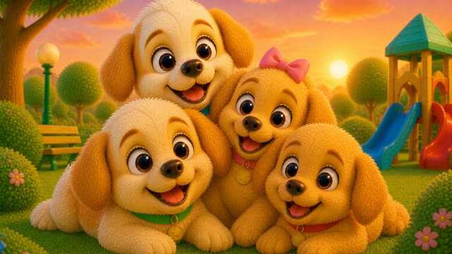 Scene 35 - Puppy Playground Playtime