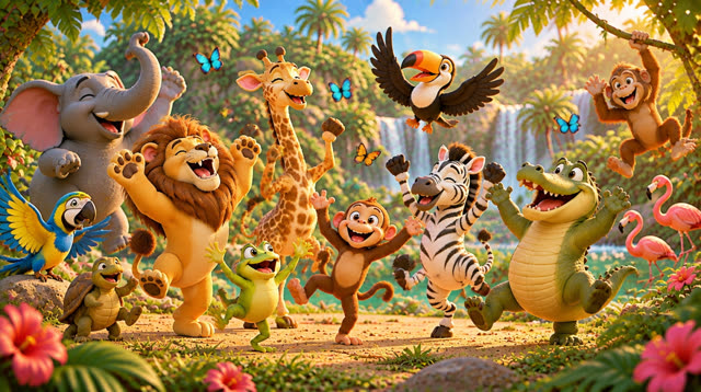 Scene 13 - FIESTA EN LA SELVA