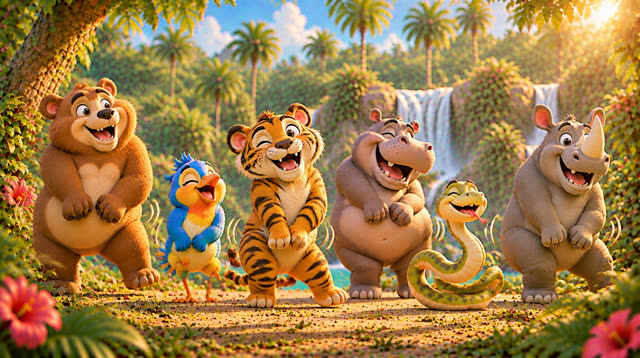 Scene 23 - FIESTA EN LA SELVA