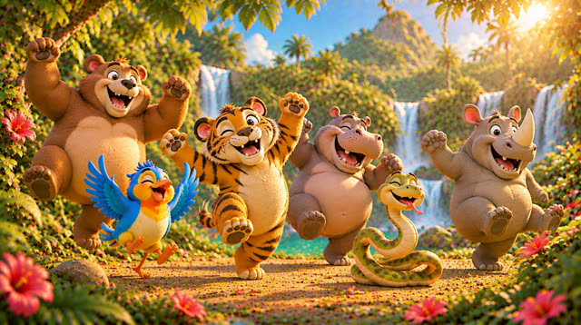 Scene 25 - FIESTA EN LA SELVA