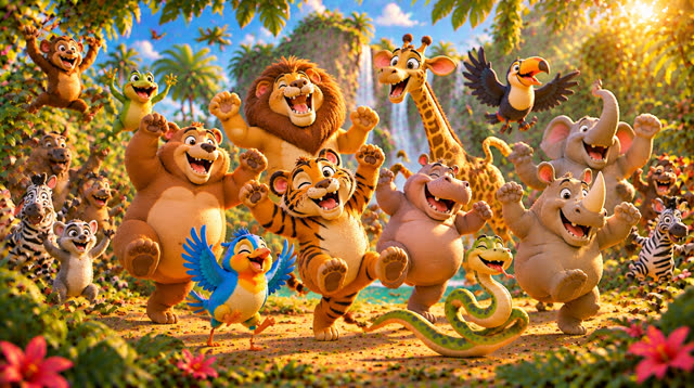 Scene 31 - FIESTA EN LA SELVA