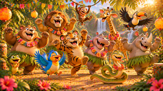 Scene 32 - FIESTA EN LA SELVA