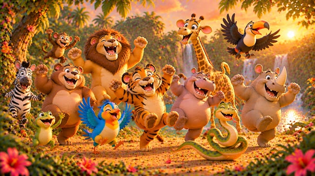 Scene 36 - FIESTA EN LA SELVA