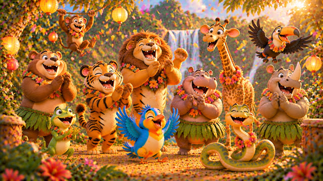 Scene 37 - FIESTA EN LA SELVA