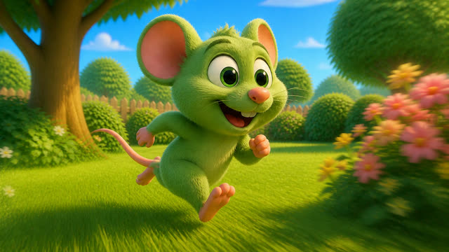 Scene 4 - a green mouse