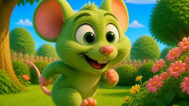 Scene 6 - a green mouse
