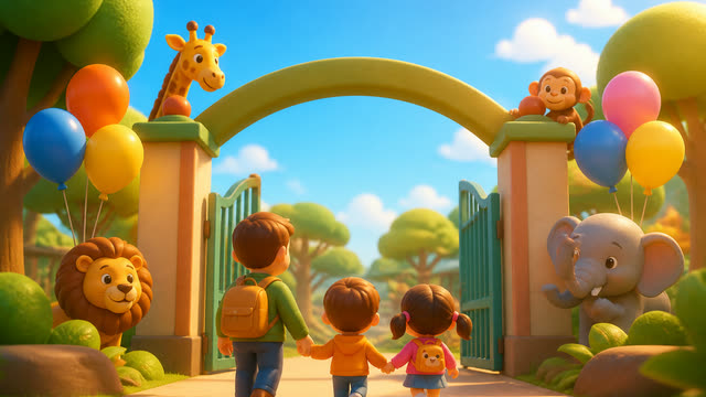 Scene 1 - A FUN DAY AT ZOO