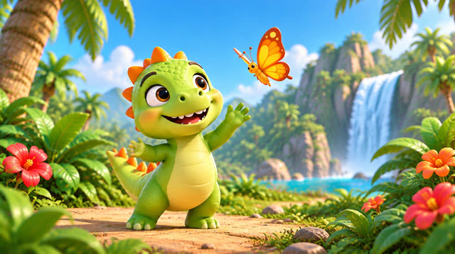 Scene 2 - Baby Dino Brush Your Teeth!
