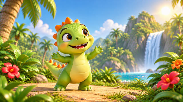 Scene 4 - Baby Dino Brush Your Teeth!