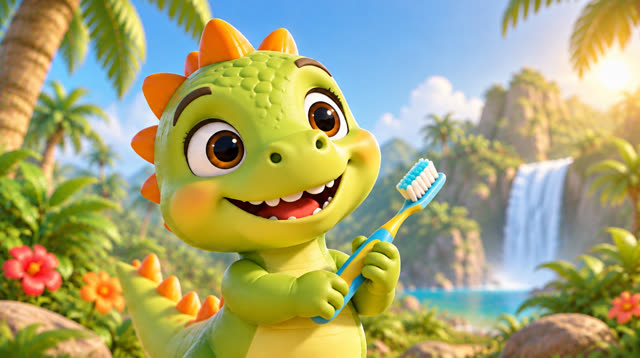 Scene 5 - Baby Dino Brush Your Teeth!