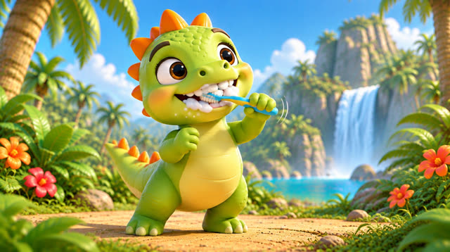 Scene 7 - Baby Dino Brush Your Teeth!