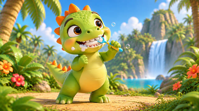 Scene 8 - Baby Dino Brush Your Teeth!