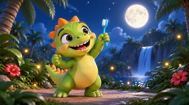 Scene 19 - Baby Dino Brush Your Teeth!