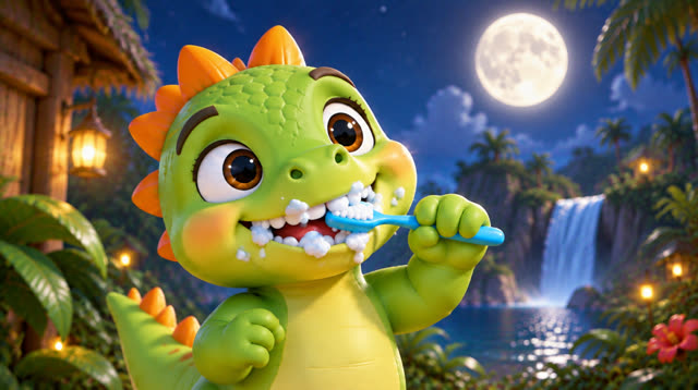 Scene 21 - Baby Dino Brush Your Teeth!