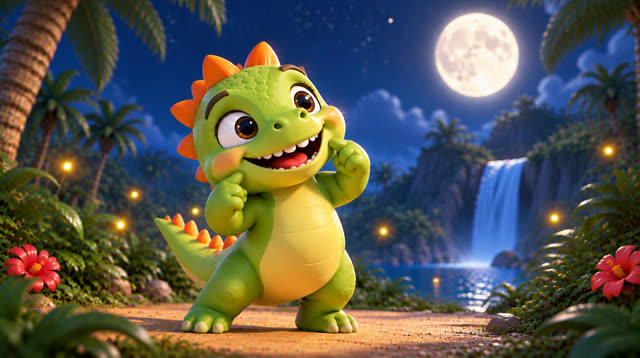 Scene 23 - Baby Dino Brush Your Teeth!