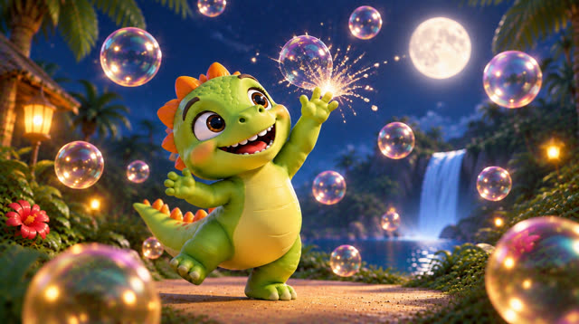 Scene 24 - Baby Dino Brush Your Teeth!