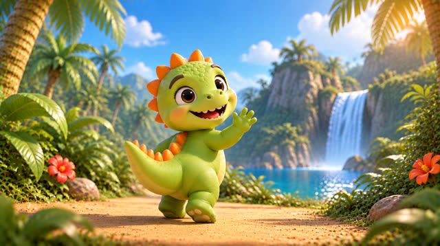 Scene 26 - Baby Dino Brush Your Teeth!