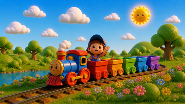 Scene 34 - The Little Rainbow Train