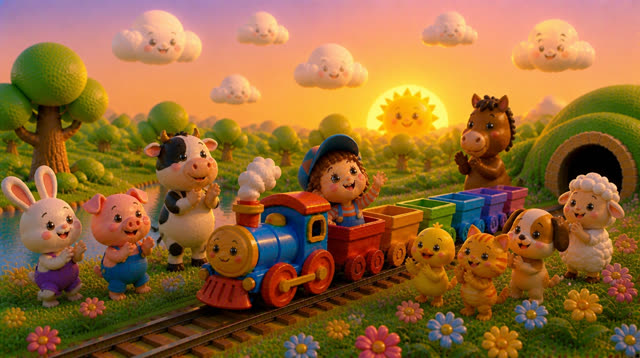 Scene 45 - The Little Rainbow Train