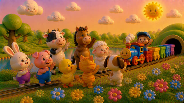 Scene 47 - The Little Rainbow Train