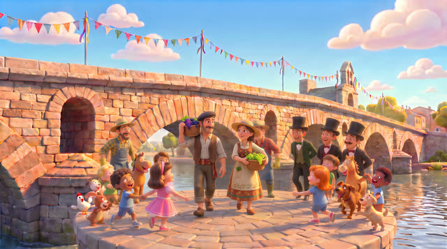 Scene 21 - Sur le Pont d'Avignon