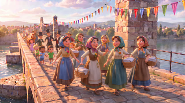 Scene 25 - Sur le Pont d'Avignon