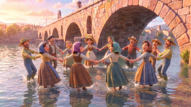 Scene 28 - Sur le Pont d'Avignon
