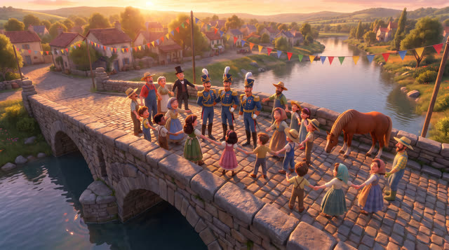 Scene 33 - Sur le Pont d'Avignon