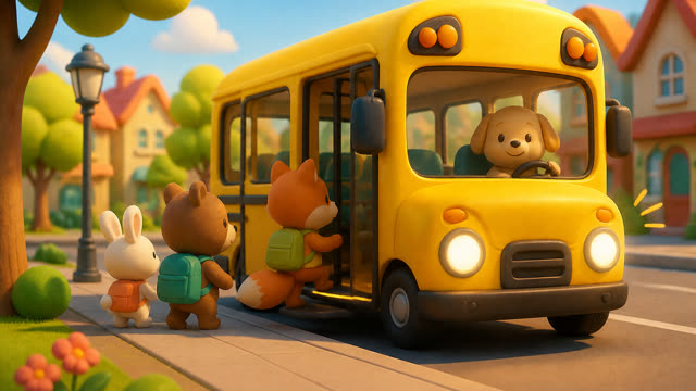 Scene 2 - The Little Yellow Bus