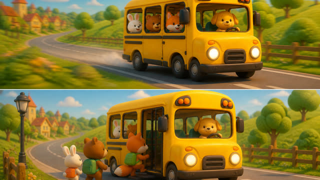 Scene 6 - The Little Yellow Bus