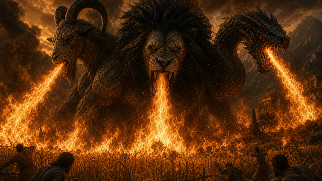 Scene 31 - Bellérophon et la Chimère